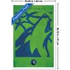 Trends International NBA Minnesota Timberwolves - Logo 25 Framed Wall Poster Prints - 3 of 4