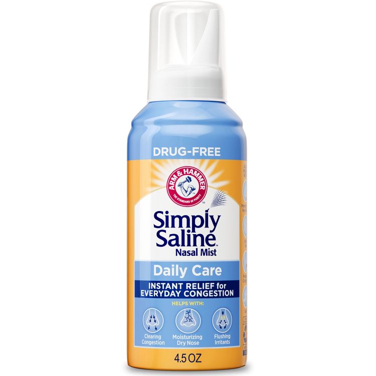 Simply Saline Daily Nasal Mist for Instant Congestion Relief - 4.5oz, 1 of 11
