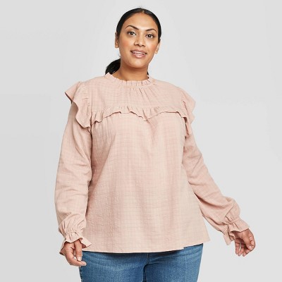 target womens plus tops