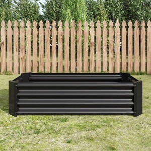 TUYOHW Metal Raised Garden Bed,Rust-Proof Outdoor Planter Box for Vegetables Flowers Herbs,Easy 10 Min Assembly - 1 of 4