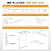 Modern Rectangle Frameless Wall-Mounted Gym Mirror Dance Mirror - 3 of 4
