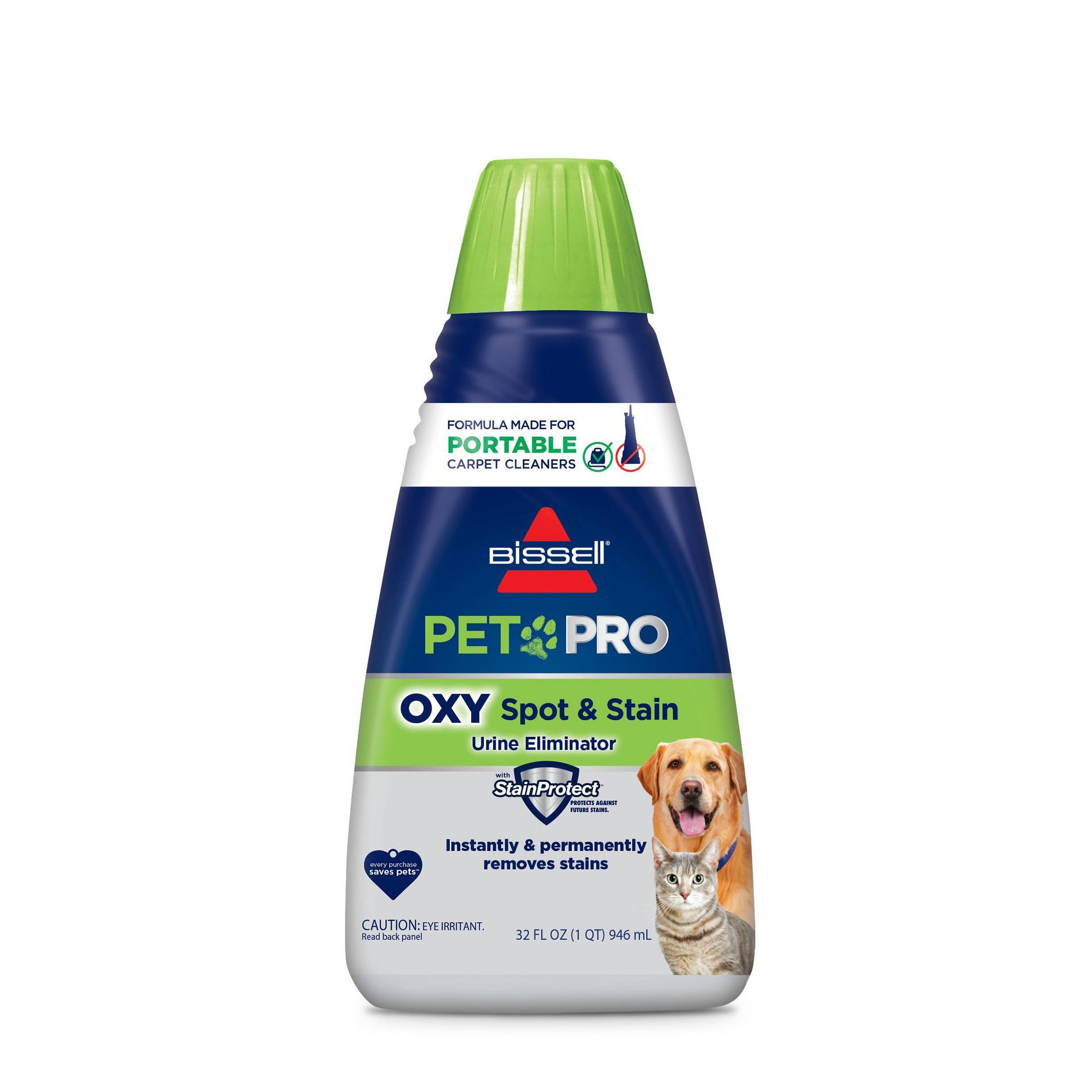 BISSELL 32 fl oz Pet Pro Oxy Spot & Stain - 2034: Carpet Cleaner Solution for Upholstery, Pet Beds, and Fabric