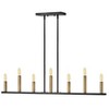 Lark Lazlo 7 - Light Chandelier in  Black/Lacquered Brass - 4 of 4
