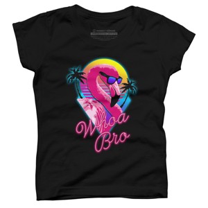 Girl's Design By Humans Whoa Bro By tararisingnc T-Shirt - 1 of 3