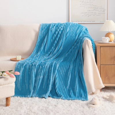 All Seasons Plush Flannel Blanket, Soft and Warm Bed Blanket for Couch Sofa Bed - NTBAY