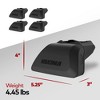 Yakima SightLine Set of 4 Towers Roof Rack Tower For Vehicles with Flush-Mounted Side Rails Works w/JetStream, HD Bar, CoreBar, and RoundBar Crossbars - 2 of 4