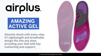 Airplus gel orthotic hot sale insole women's