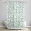 Allure Home Creations Floral Monotone Shower Curtain Sage Green - 3 of 4