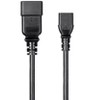 Monoprice Power Cord - 3 Feet - Black | IEC 60320 C20 to IEC 60320 C13, 14AWG, 15A/1875W, 3-Prong, SJT - 2 of 4