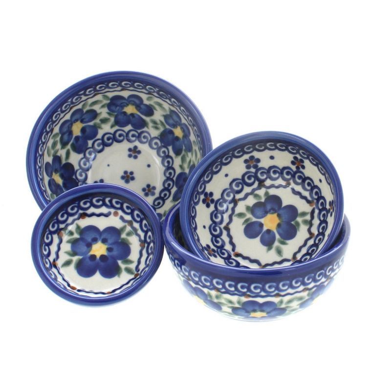 Blue Rose Polish Pottery 2080 Vena Measuring Bowls, 1 of 2