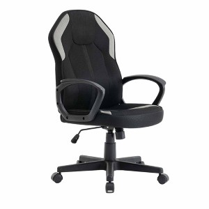 QingMoon Ergonomic Office Chair, Mesh and Tech Fabric Desk Chair, Adjustable Swivel Computer Chair with Lumbar Support for Home Office - 1 of 4
