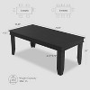 GAOMON Farmhouse Dining Table for 6-8 People, 70.87" Long Wooden Kitchen Table with Sturdy Frame & Rustic Wooden Finish - 2 of 4