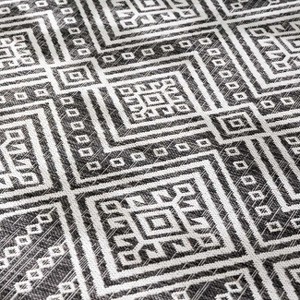Hauteloom Frankville Black&White All Over Performance Rug - 1 of 4