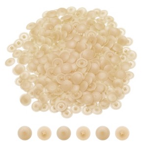 Unique Bargains Plastic Decoration Furniture White Screw Cap Covers - 1 of 4