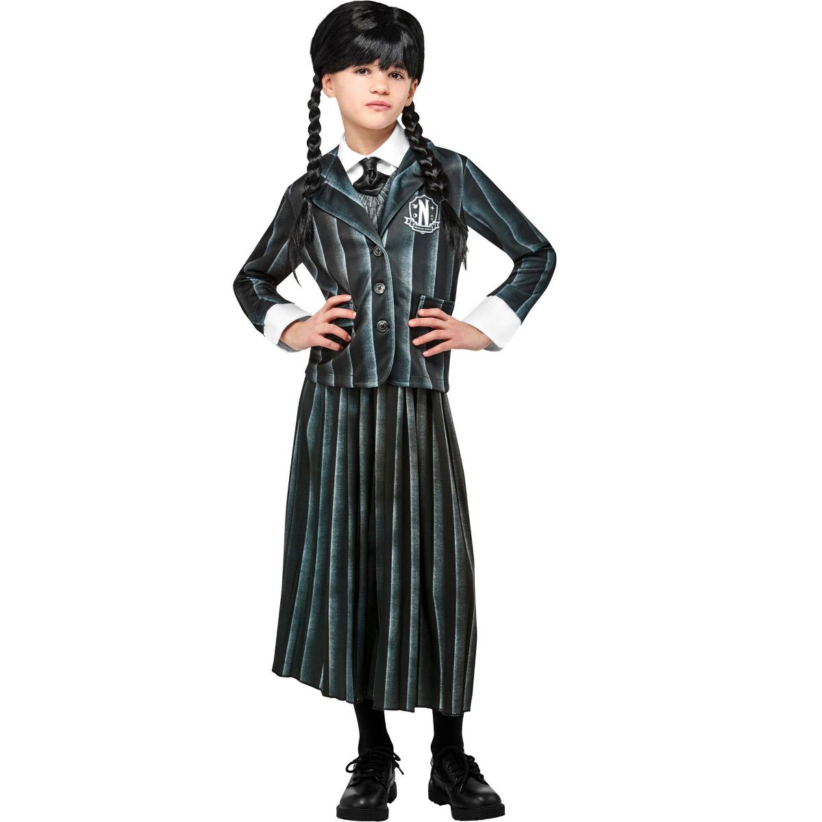 Rubies Wednesday Addams Nevermore Academy Girl's Costume - thumbnail 4