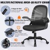 KERDOM Office Chair Ergonomic Desk Chair with Adjustable 3D Lumbar Support and Height, Black - 3 of 4