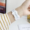 HTUTWOO Bowknot Apple Watch Strap, Sport Silicone Band 38/40/41/42/44/45/49mm, Adjustable Wristband for iWatch Series 10 9 8 7 6 5 4 3 2 1 Ultra SE - 3 of 4