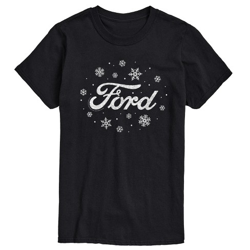 Men's - Ford - Logo with Snowflakes Short Sleeve Graphic T-Shirt - image 1 of 4