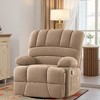 MAYEERTY Camel Oversized Swivel Rocker Recliner Chair for Adults, Perfect for Living Room - 2 of 4