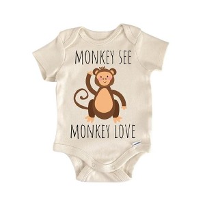 Monkey Jungle Animal - Baby Boy Girl Clothes Infant Onesie® Funny Cute Newborn GS1 - 1 of 4