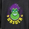 Women's - Disney Villains - Ursula Lightweight French Terry Wide Neck Long Sleeve Shirt - 2 of 4