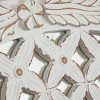 Wooden Geometric Handmade Medallion Wall Decor White - Olivia & May: Bohemian Style, Vertical Orientation, Carved MDF - 3 of 4