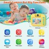 Contixo KC1 Waterproof Kids Camera, 2.4" Children Digital Camera, 1080P Underwater Cameras with Silicone Cover, Rotatable Lens, Games - Yellow - 2 of 4