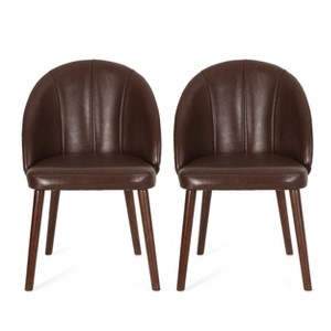 2pk Cullimore Contemporary Channel Stitch Dining Chairs - Christopher Knight Home - 1 of 4
