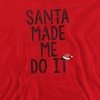 Men's Generic: Christmas Santa Made Me Do It This Christmas Pull-Over Hoodie - 2 of 4