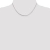 Black Bow Jewelry 1mm Sterling Silver, Square Solid Snake Chain Necklace - 2 of 4