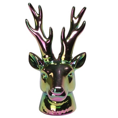 Northlight 7.5" Rainbow Electroplated Deer Head Christmas Decoration