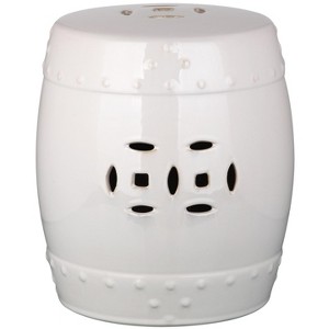 Mini Ming Kids Garden Stool - KID4500 - Indoor/Outdoor - Creme - Safavieh Kids - 1 of 3