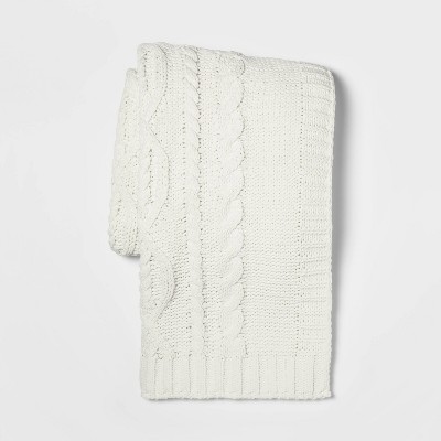 Cable Knit Chenille Throw Blanket - Threshold&#153;