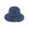 Anna-Kaci Crochet Raffia Sun Hat with Wide Brim and Bow Detail Foldable Summer Beach Hat for Stylish Sun Protection - 4 of 4