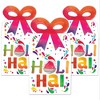 Big Dot of Happiness Holi Hai - Square Favor Gift Boxes - Festival of Colors Party Bow Boxes - Set of 12 - 2 of 4