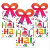 Big Dot of Happiness Holi Hai - Square Favor Gift Boxes - Festival of Colors Party Bow Boxes - Set of 12 - image 2 of 4