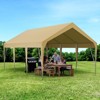 Carport, Heavy Duty Carport, UV Resistant Waterproof Portable Garage for Car, Car Canopy for Car, Storage Shed, Party - 4 of 4