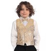 Gioberti Boy's 4pc Paisley Vest Set - 4 of 4
