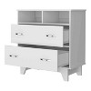 Okak Modern 6 Drawer Double Dresser, 31.7" Tall Storage Cabinet with Metal Gliders & Elevated Base,Bedroom Dresser for Clothes Organization - 3 of 4