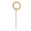 Black Bow Jewelry 14k Yellow Gold, Madison Collection, Medium Script Initial Pendant A-W - 2 of 4