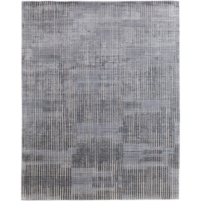 Eastfield Modern Abstract Blue/Ivory/Gray Area Rug