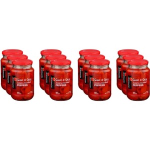 Peppadew Whole Hot Red Peppers - Case of 12 -14 oz - 1 of 2