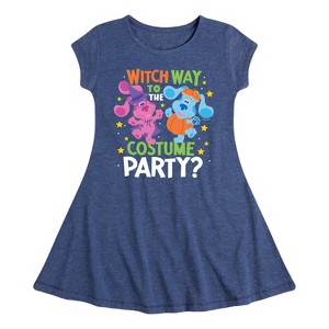 Girls' - Blue's Clues & You! - Witch Way To The Costume Party Fit & Flair Cap Sleeve Dress - 1 of 3