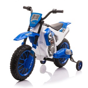 Sandinrayli Electric Motorcycle for Kids 12V Dirt Bike Ride on Car Battery Powered Motorbike Off-Road Motocross - 1 of 4