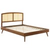 Modway Sierra Cane and Wood Full Platform Bed With Splayed Legs - 2 of 4