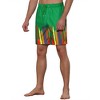 Lars Amadeus Summer Comfortable Elastic Waist Colorful Printed Beach Board Shorts 2 Pcs - 4 of 4