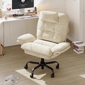 Bestier Big and Tall Executive Office Chair with Flip-Up Arms, Adjustable Height, Reclining Office Chair with Headrest & Side Pockets - 1 of 4