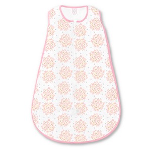 SwaddleDesigns Sleeping Sack - Pink Heavenly Floral Shimmer L, Infant Girl