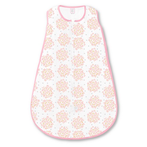 Organic Cotton Sleep Bag XL Sleep Sack with 2-Way Zipper Roses/Hearts Baby Wearable Blanket
