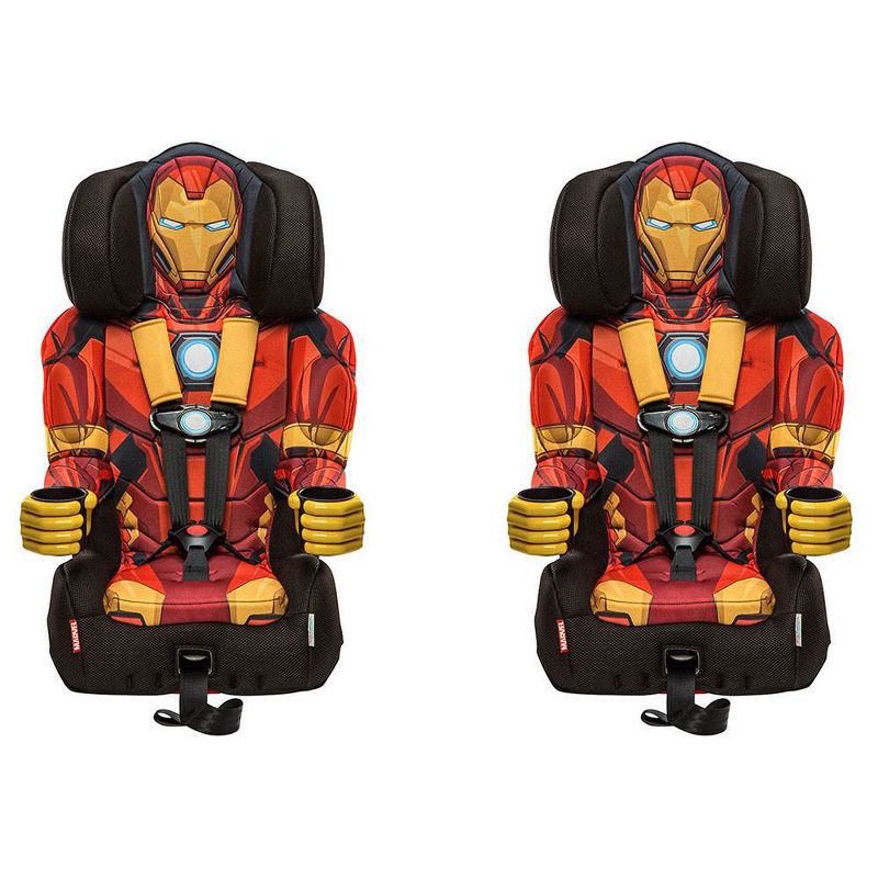 KidsEmbrace Marvel Avengers Iron Man Combination Harness Kids Car Seat (2 Pack), 1 of 4